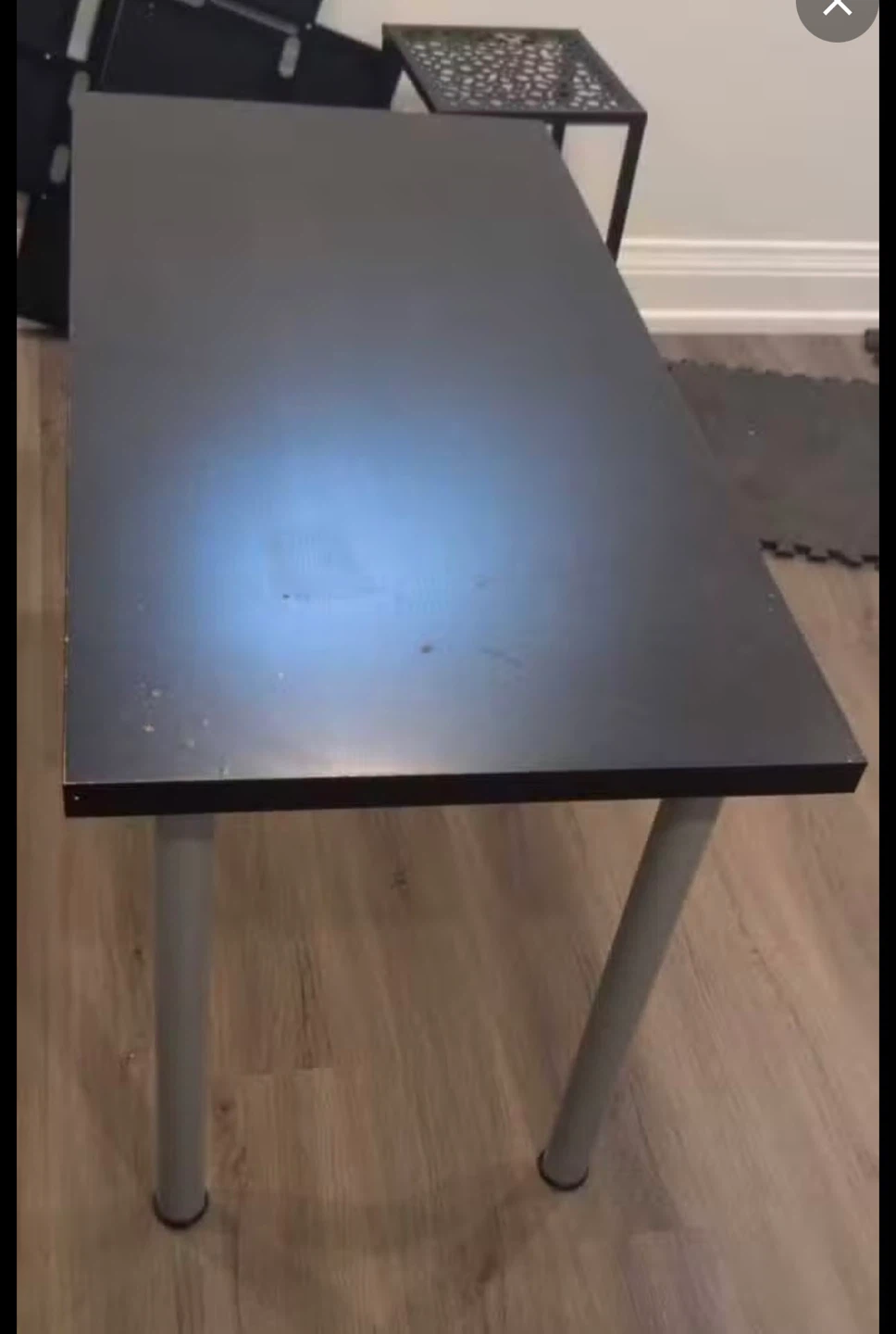 Black Rectangular Desk - photo 2