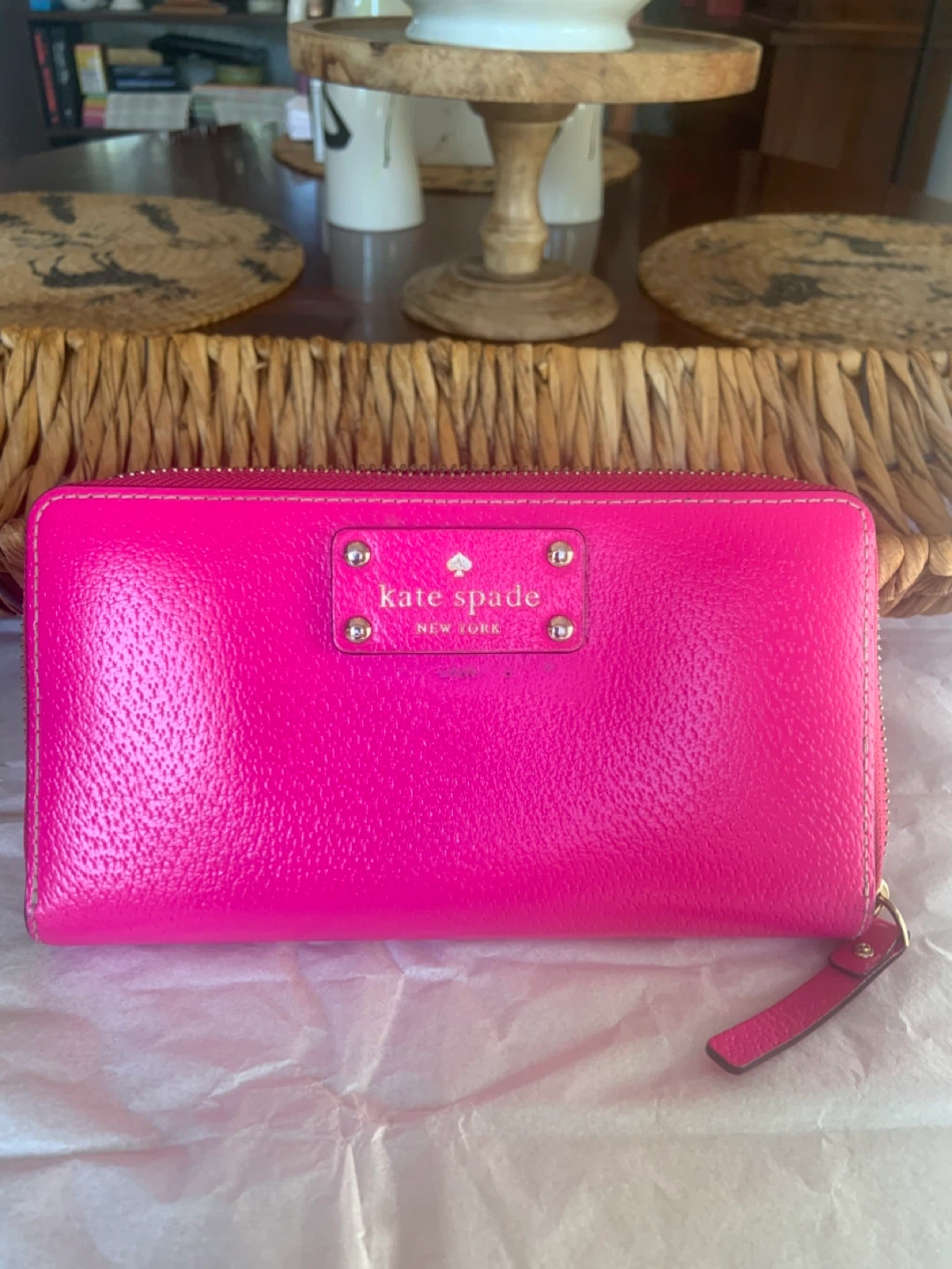 Kate Spade Pink FUSHIA  Wallet