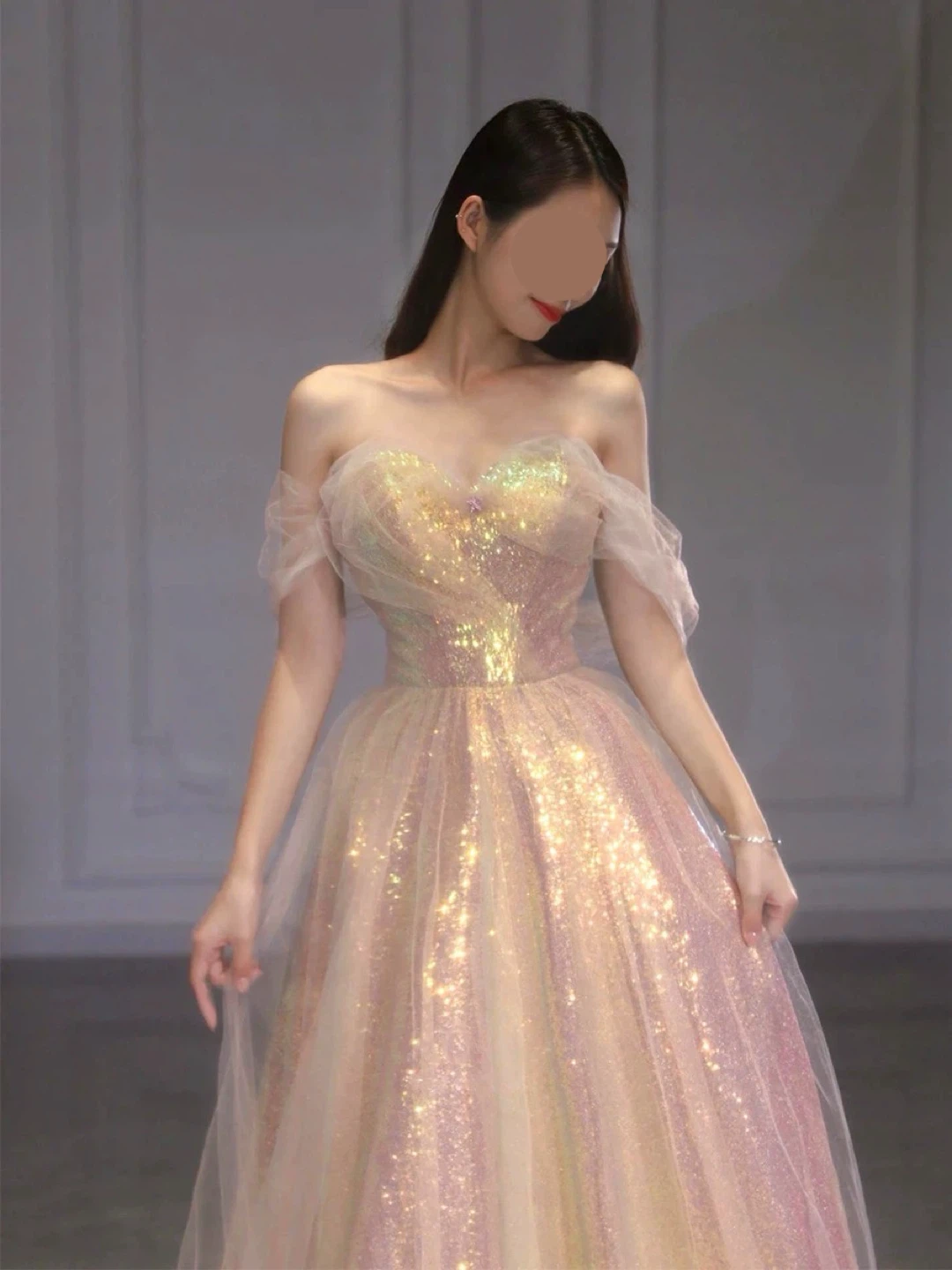 BRAND NEW 🥕 Alice Elegant Mermaid Gown Off-Shoulder Tulle - photo 2