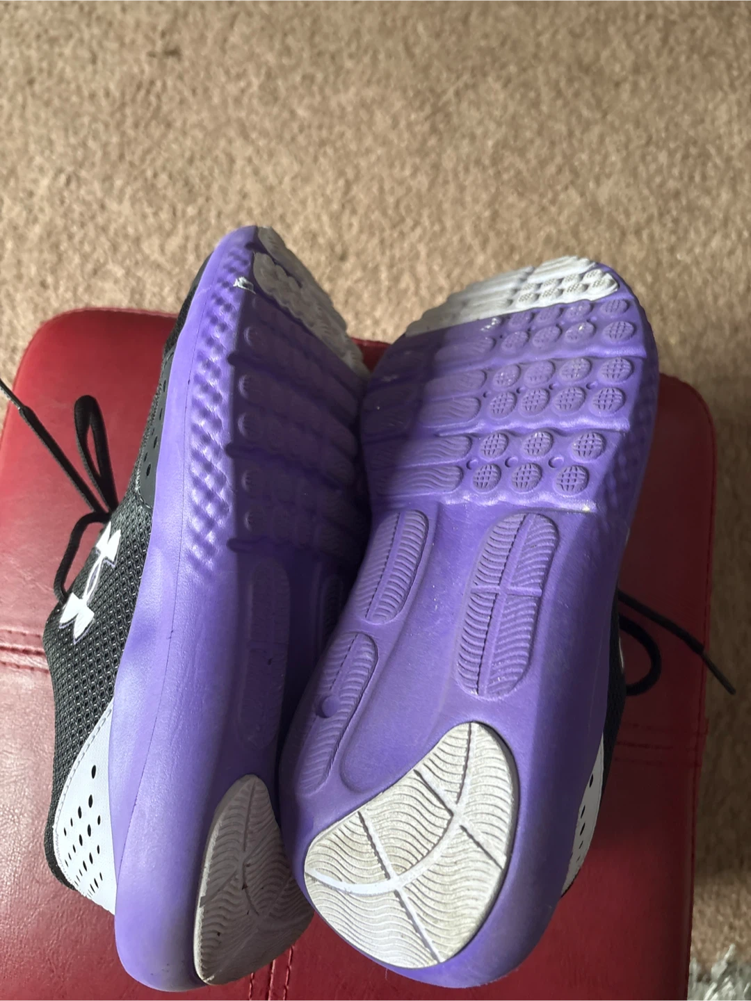 Under Armour Running Shoes - Black & Purple - photo 3