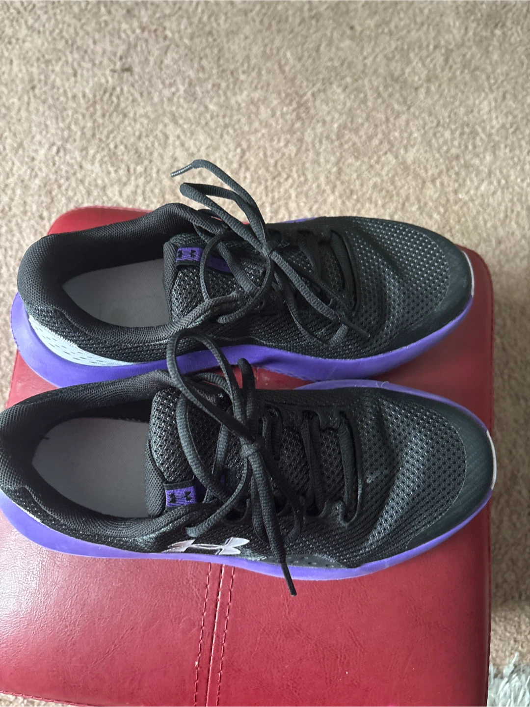 Under Armour Running Shoes - Black & Purple - photo 2