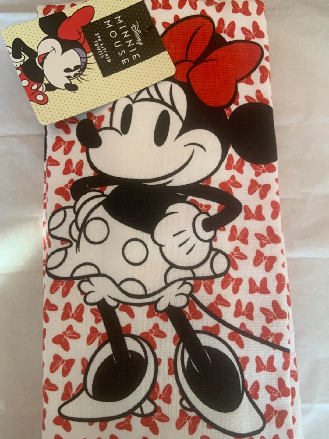 New Disney Minnie Mouse Kitchen Towels 2-Pack