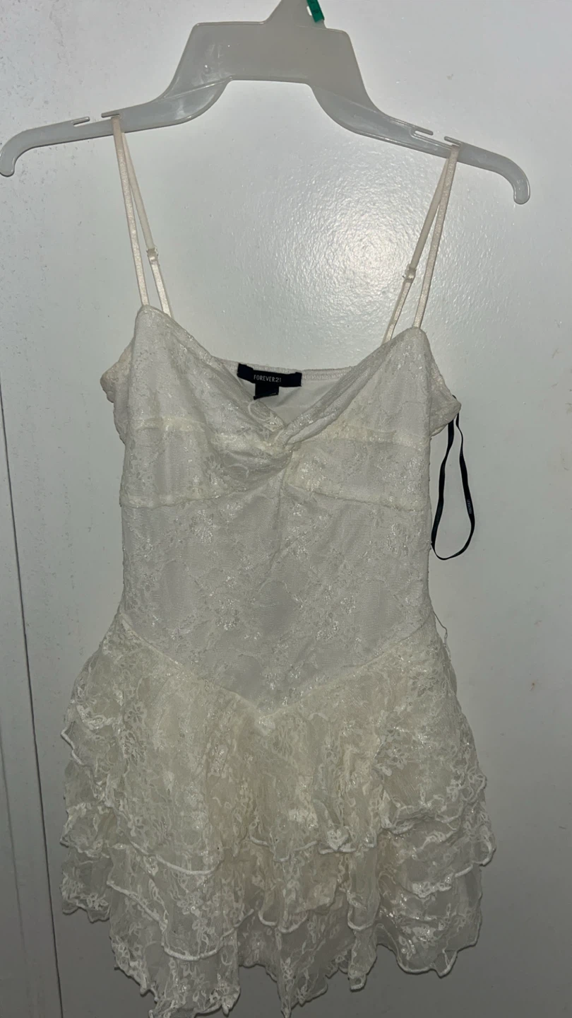 Forever 21 White Lace Cami Dress - photo 2
