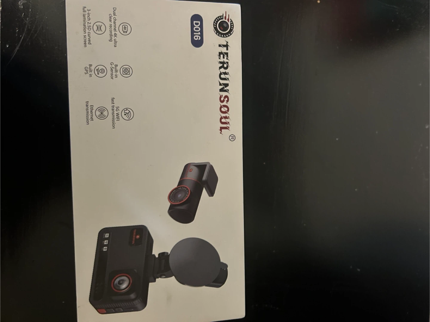 New TERUNSOUL D016 Dash Cam - Front & Rear