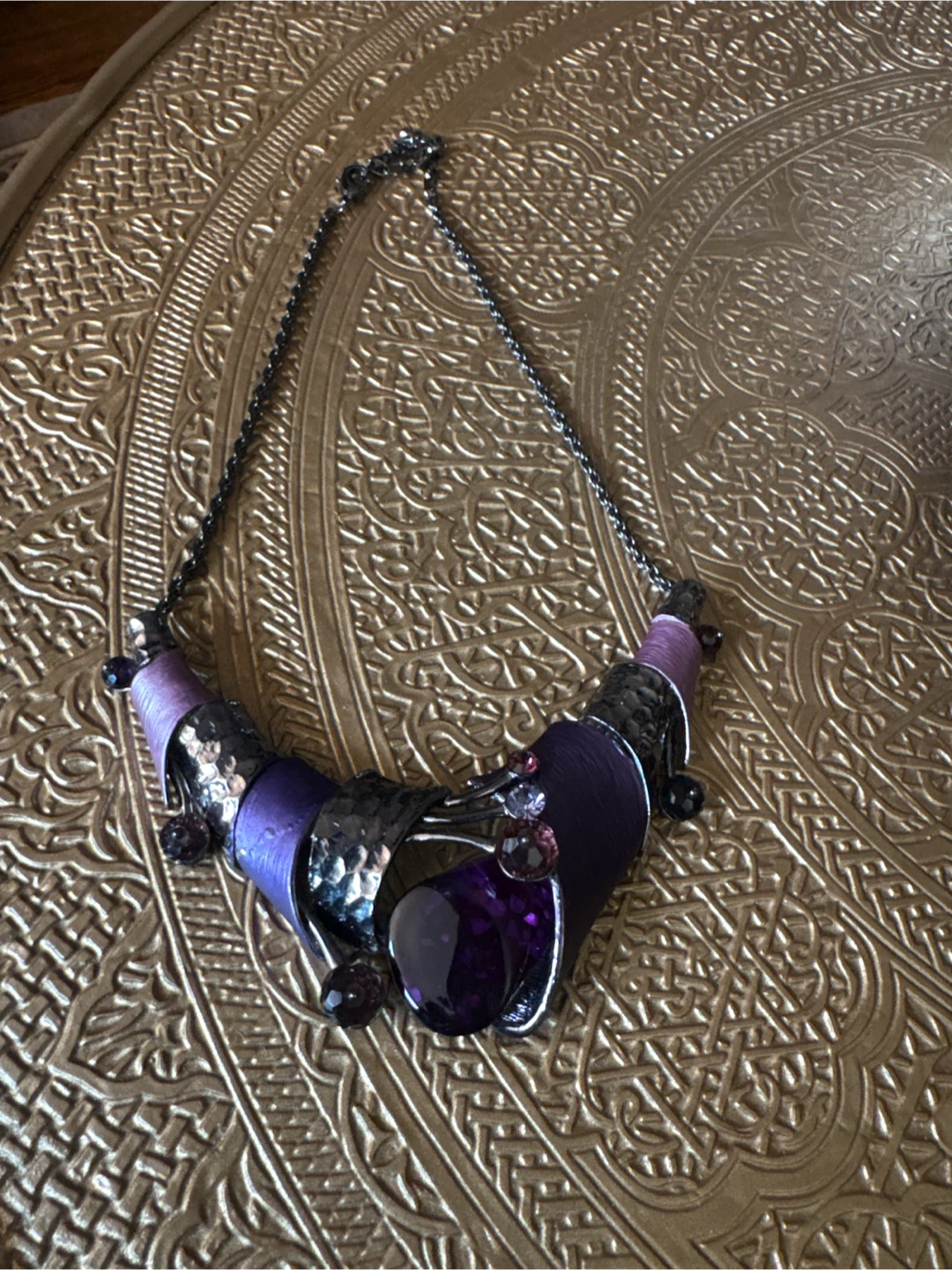 Purple Statement Necklace
