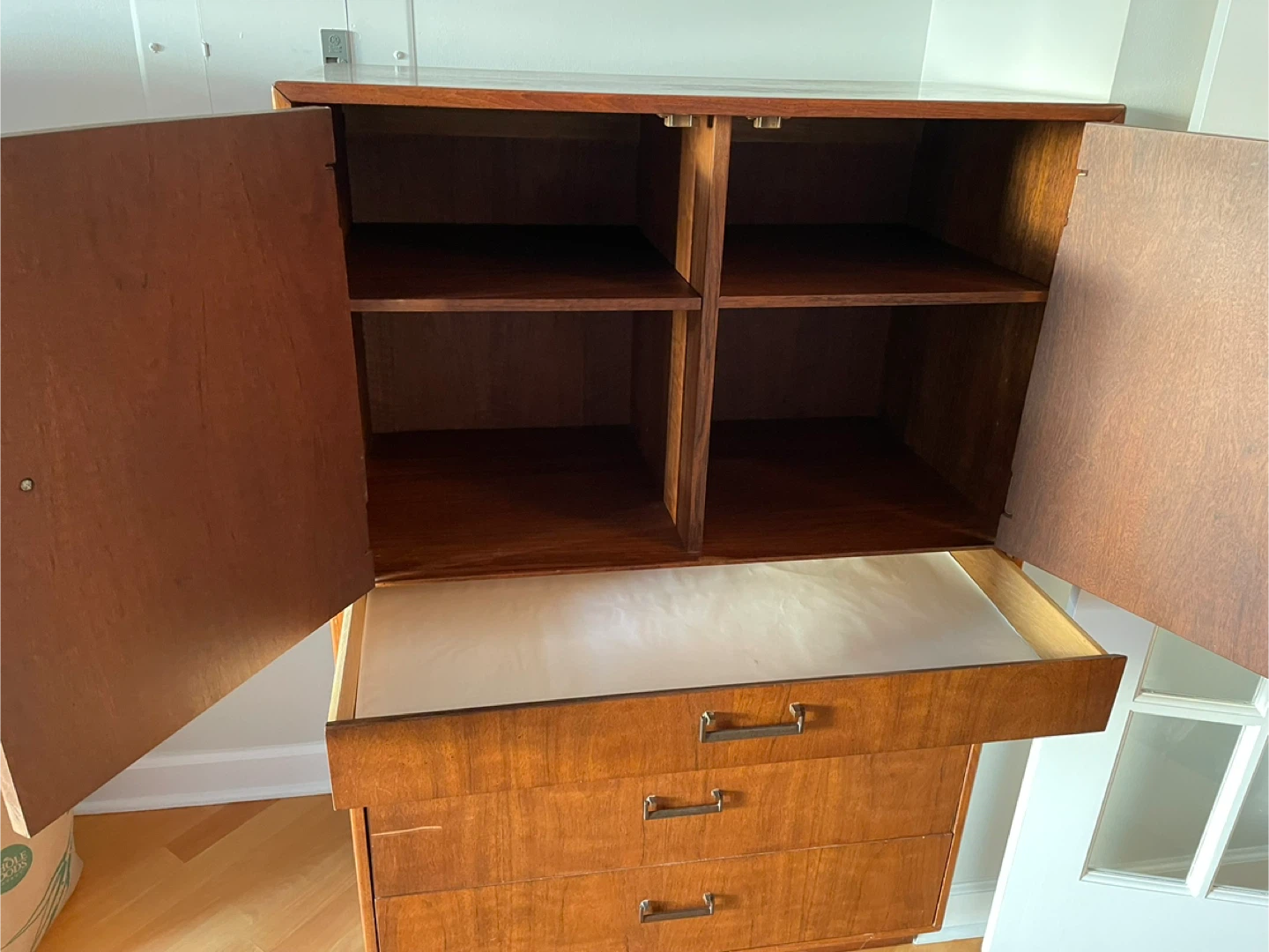 Vintage Wooden Armoire Cabinet - photo 2