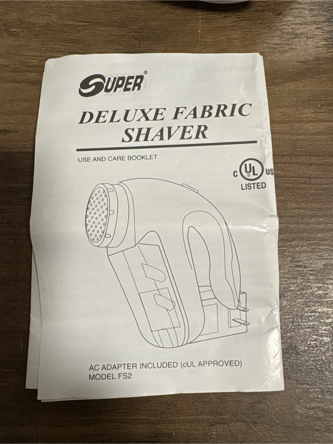 Super Deluxe Fabric Shaver Model FS2 - photo 2