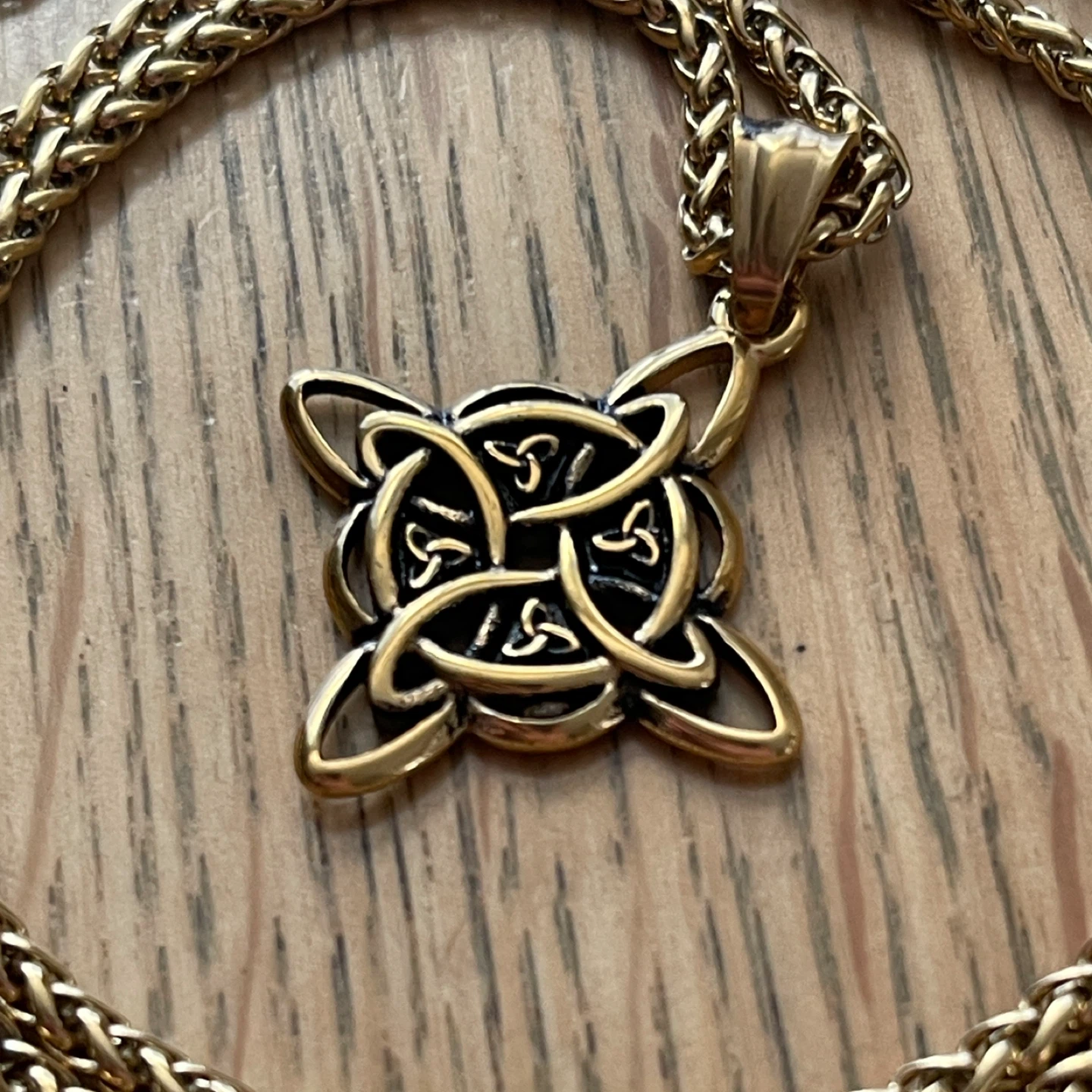 Celtic Trinity Knot stainless steel necklace