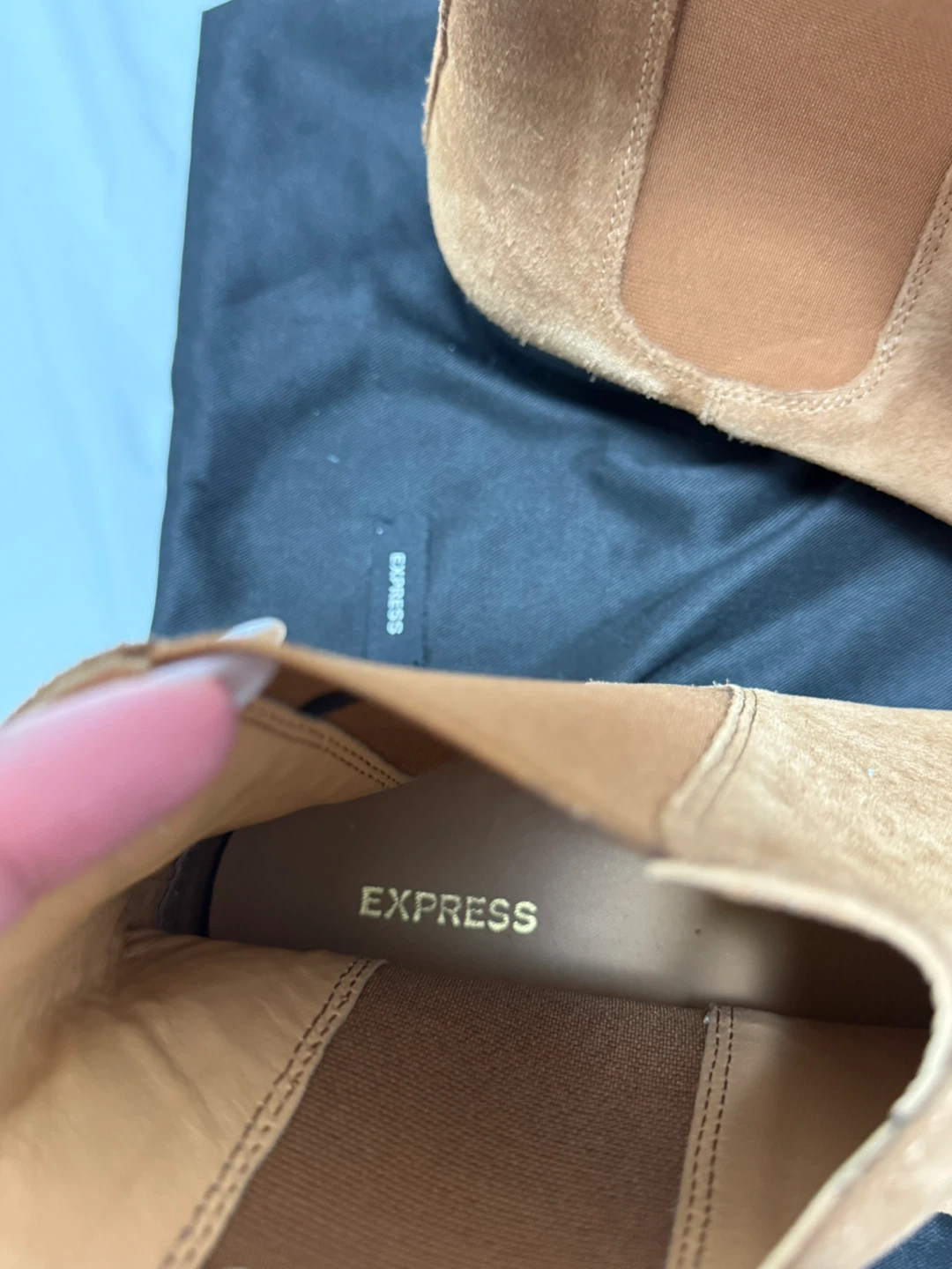 Express Brown Suede Chelsea Boots - Size 11 - photo 2