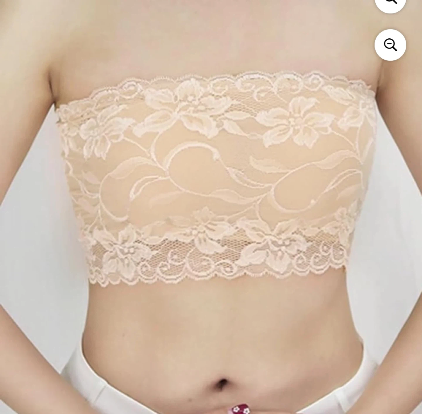 Floral Lace Mock Camisoles - Beige, White, Black - photo 2