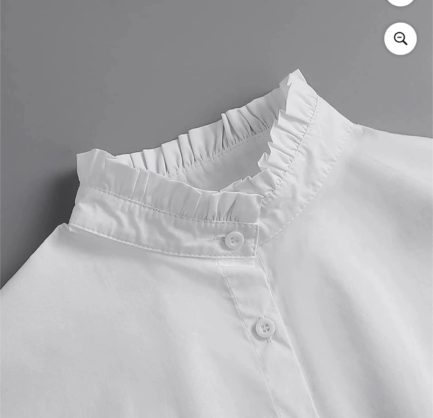 Detachable Ruffle Collar - White - photo 3
