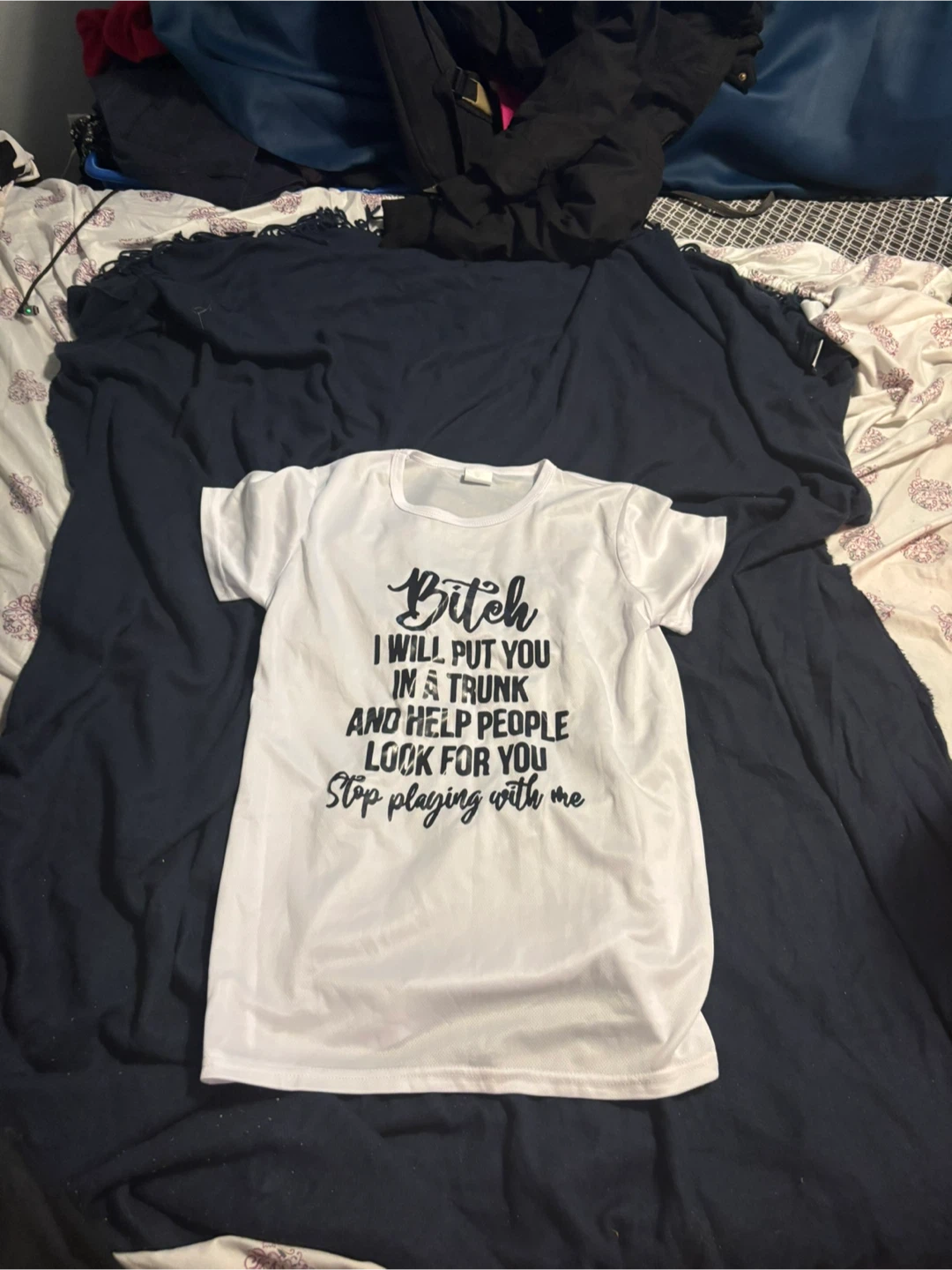 White T-shirt with Graphic Print
