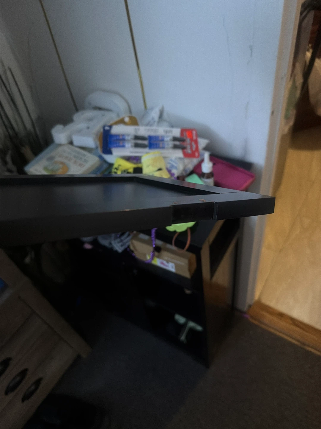 Black Storage Cabinet with Drawers - photo 3