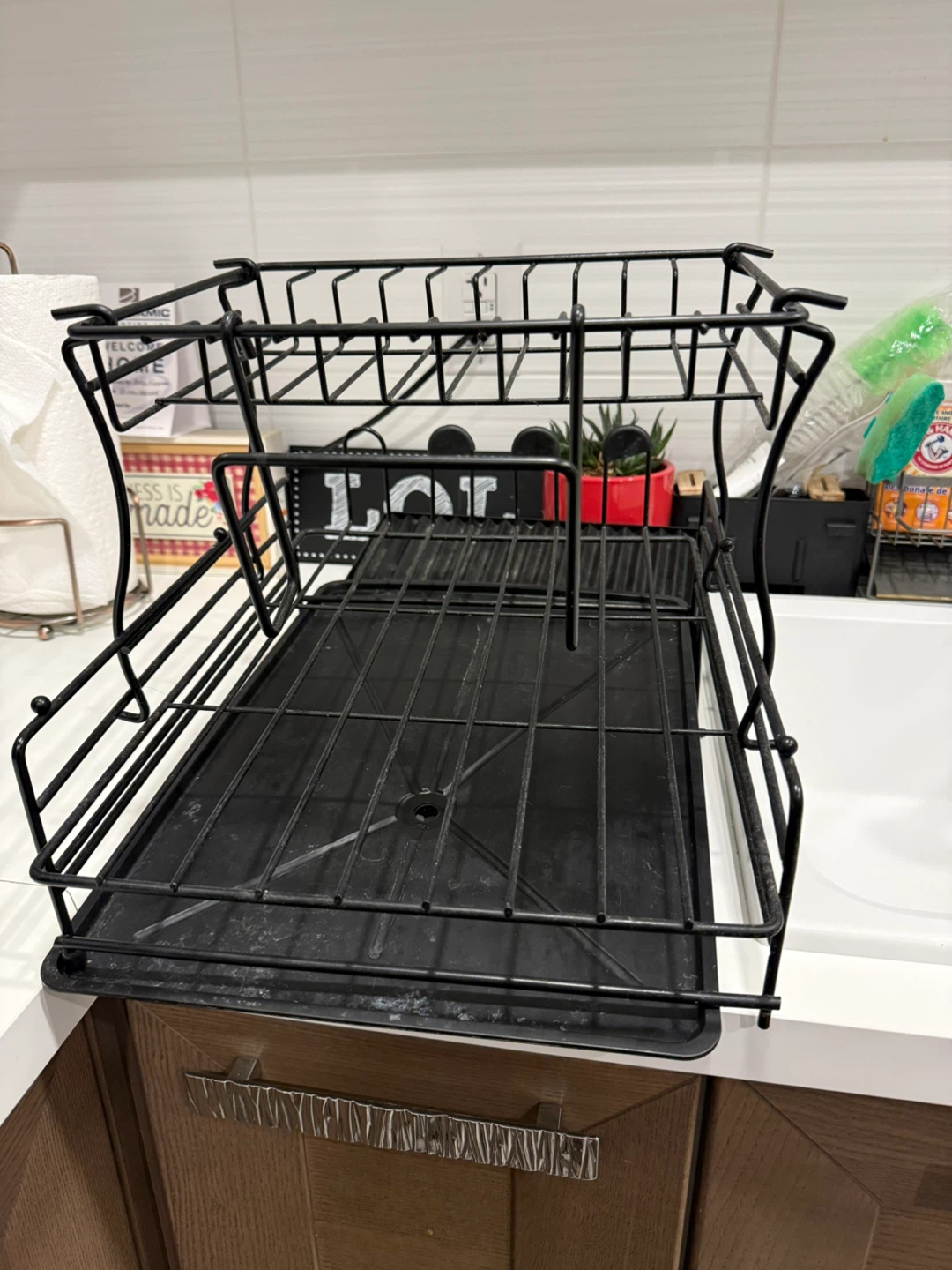 Black Dish Drying Rack