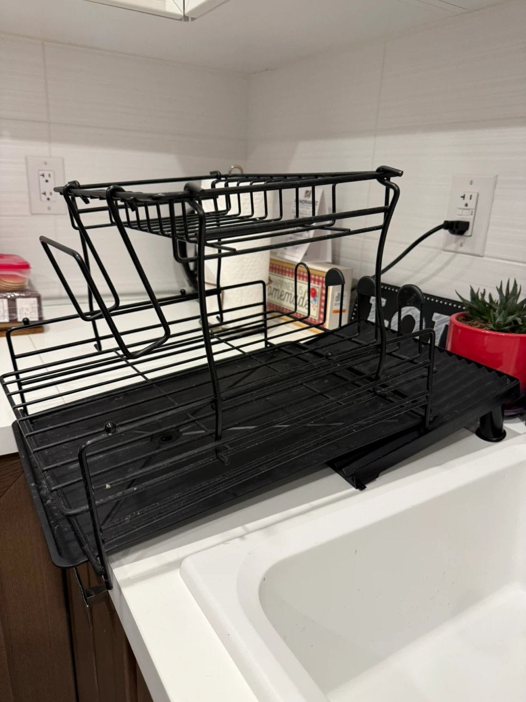 Black Dish Drying Rack - photo 2
