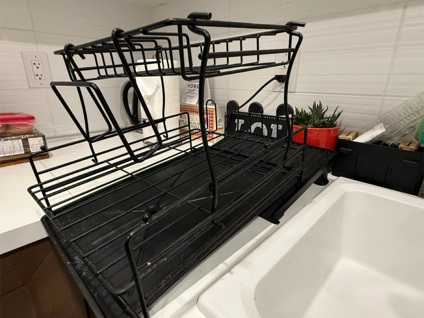 Black Dish Drying Rack - photo 3