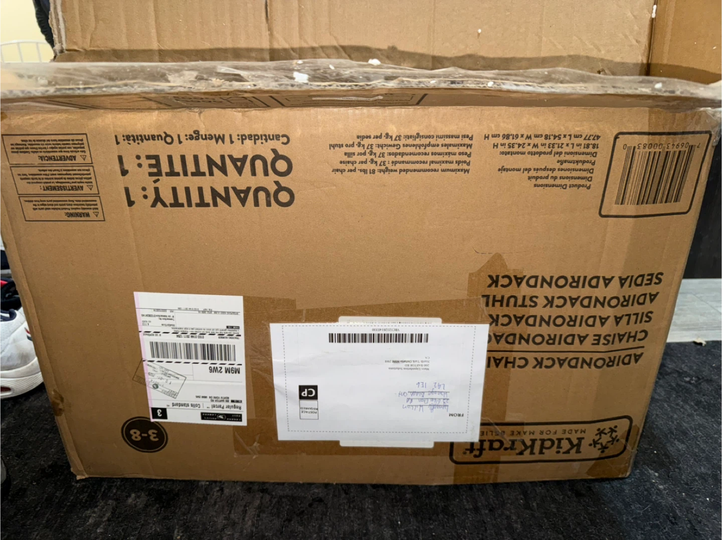 KidKraft Yellow Adirondack Chair - New in Box! - photo 3