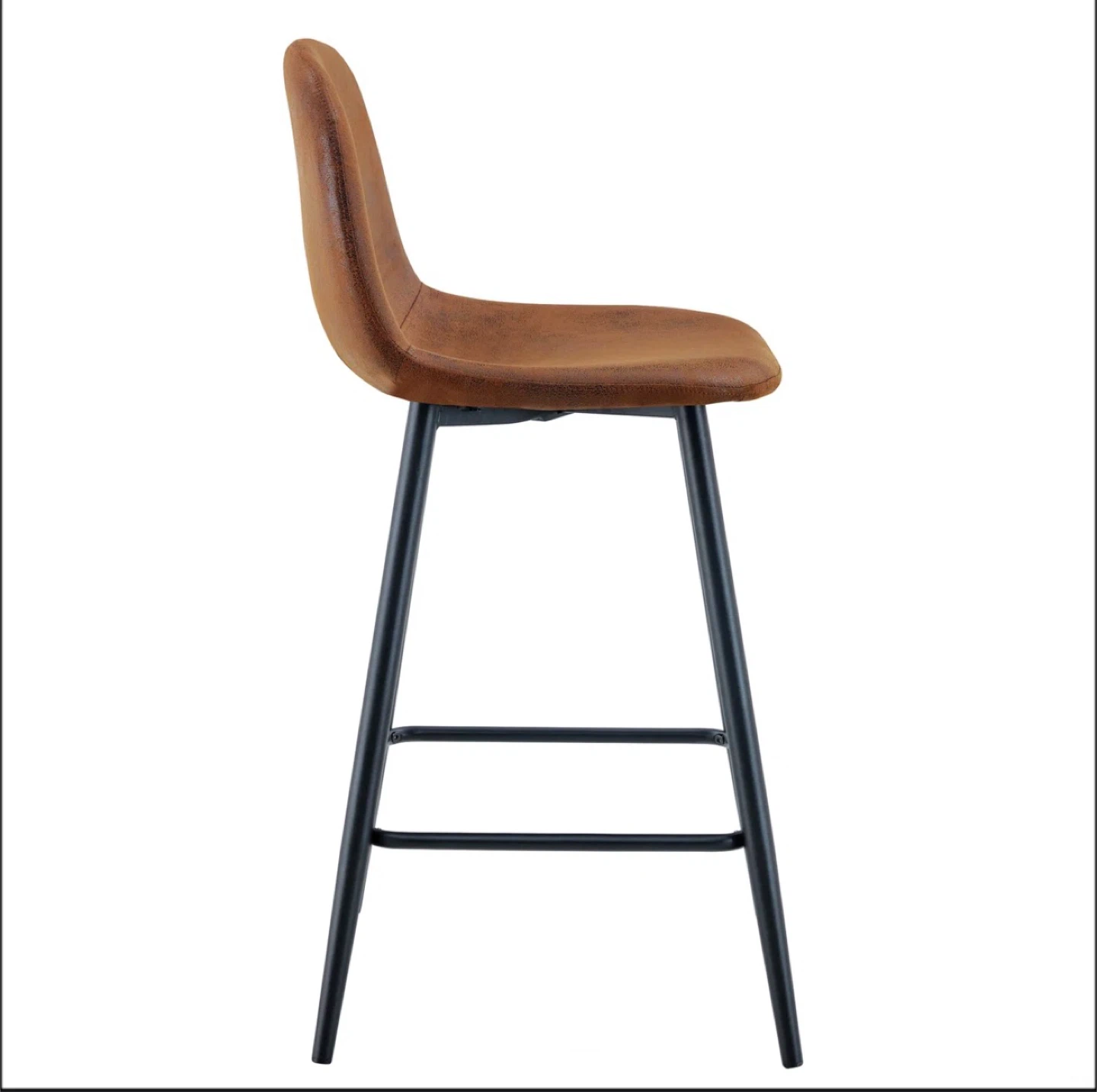 Brown Faux Leather Bar Stools - New in Box! 2 pieces