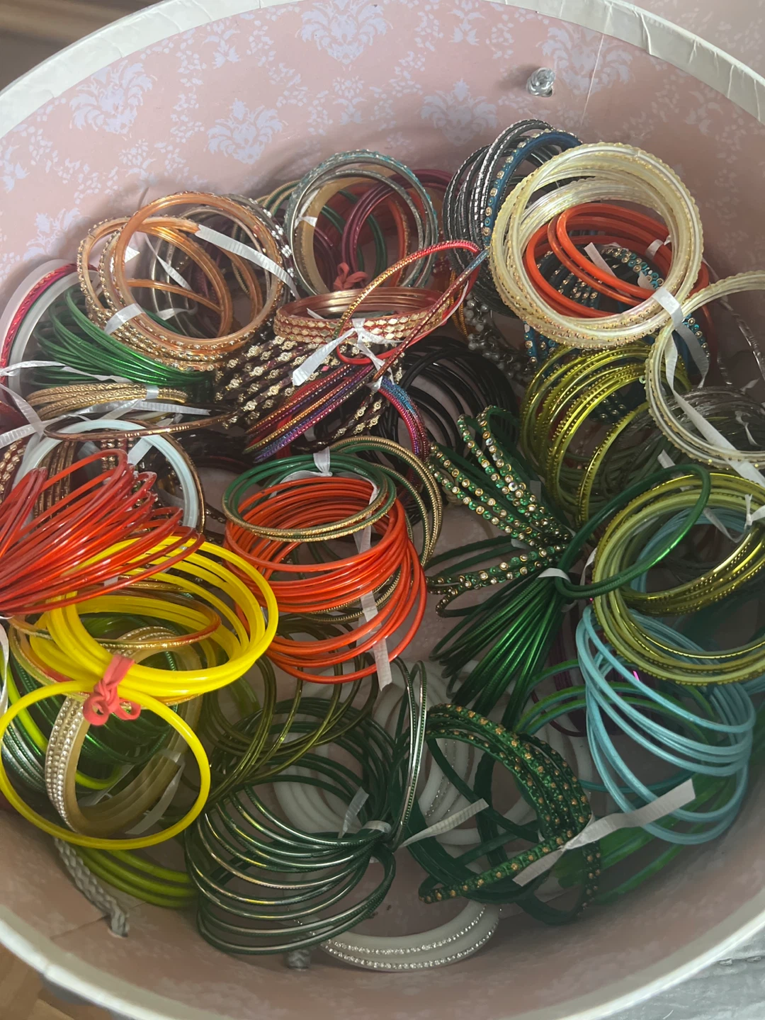 Box of Colorful Bangles