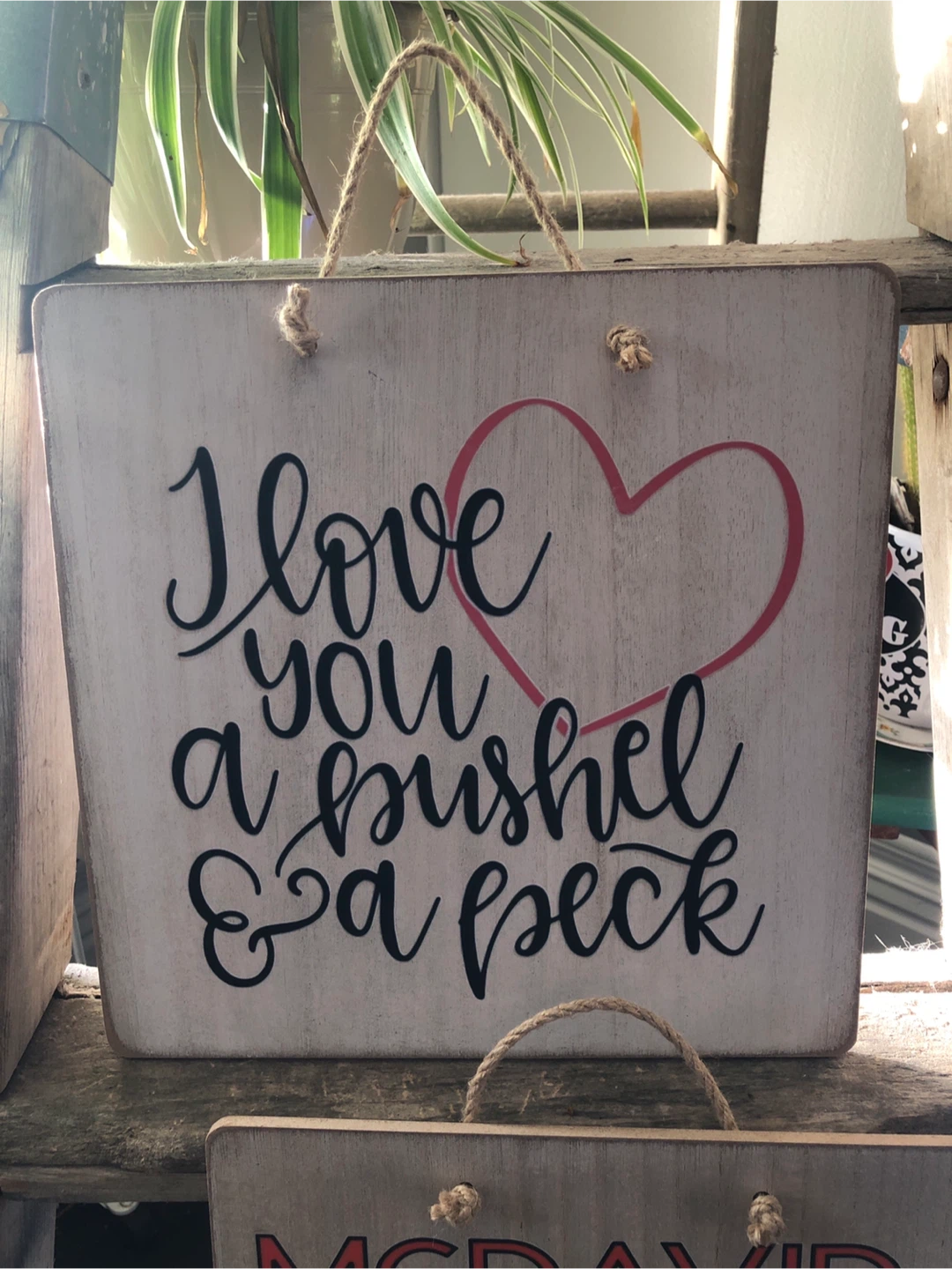 Wooden 'I Love You' & McDavid Signs - photo 2