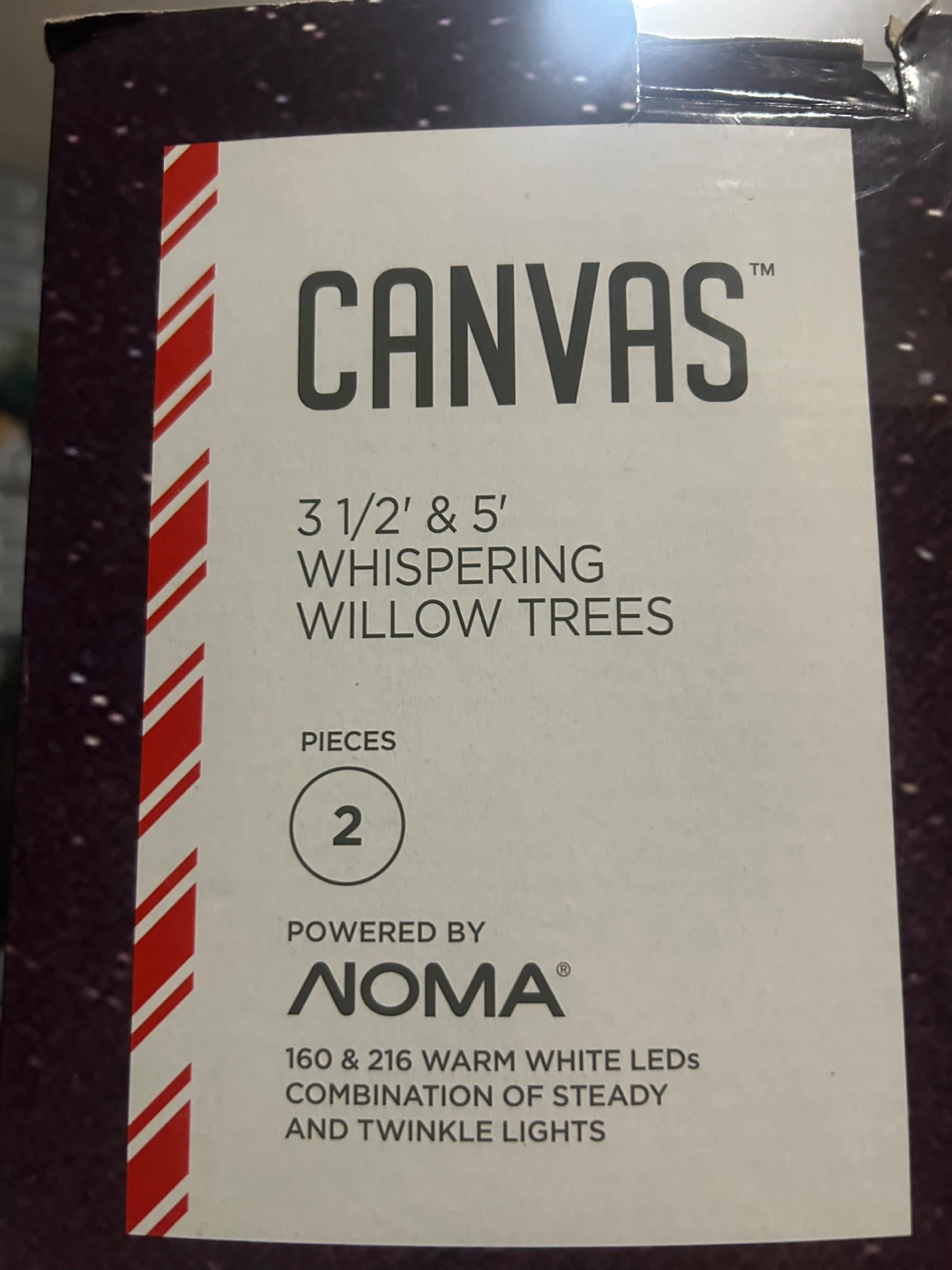 🏆 USED Christmas Willow Trees - Set of 2 - photo 2