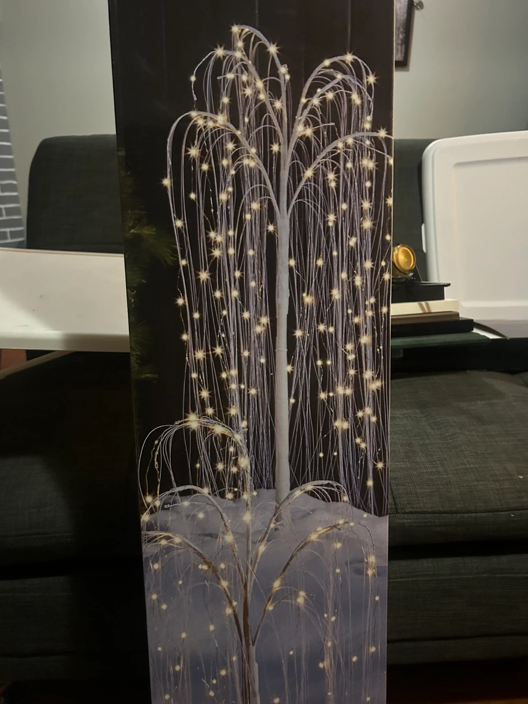 🏆 USED Christmas Willow Trees - Set of 2
