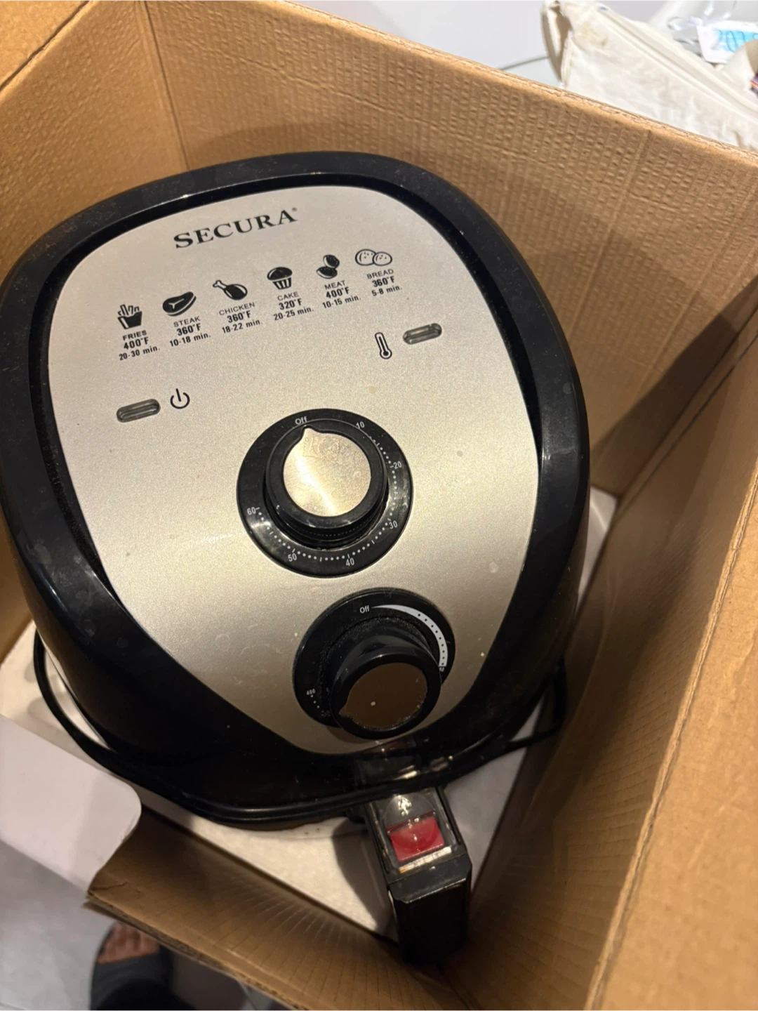 Secura Electric Hot Air Fryer TXG-DS12A - 3.2L - photo 2