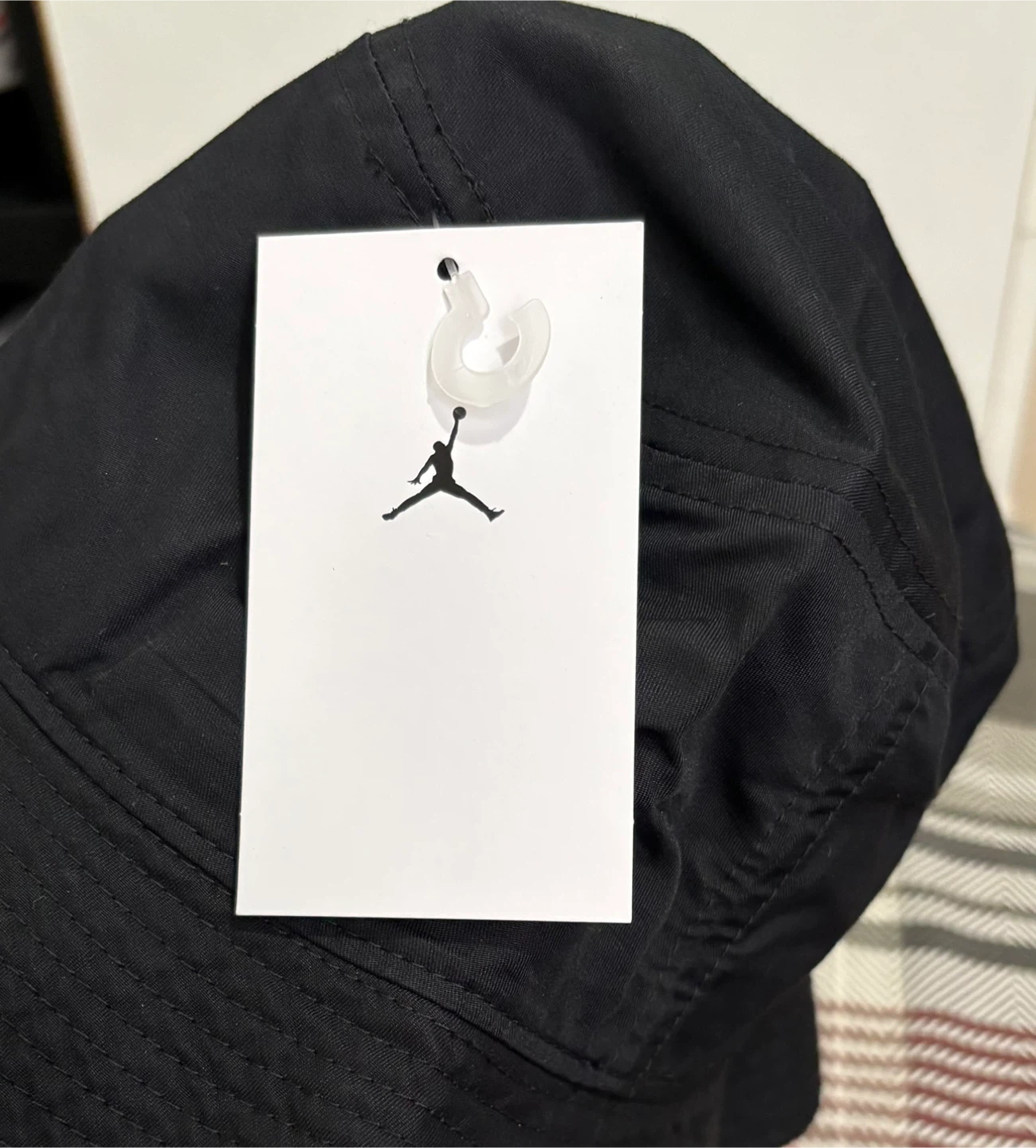 Adult Unisex Jordan Jumpman Washed Bucket Hat - Black/Red, M/L - photo 4