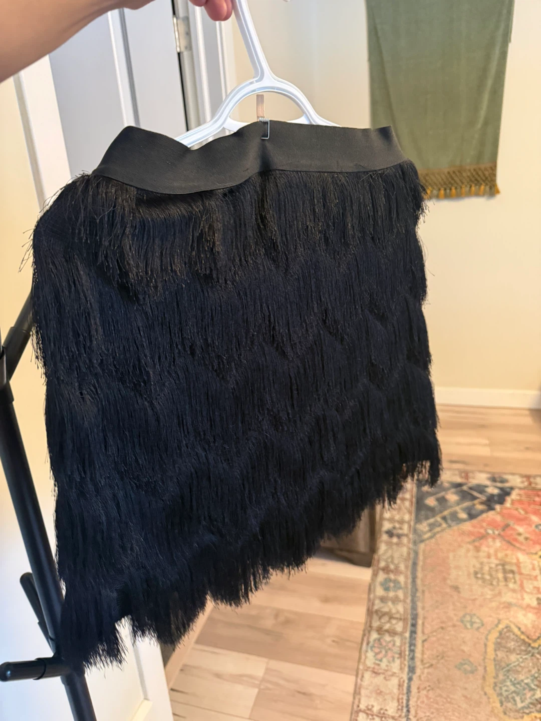 Black Fringe Skirt and blazer - photo 5