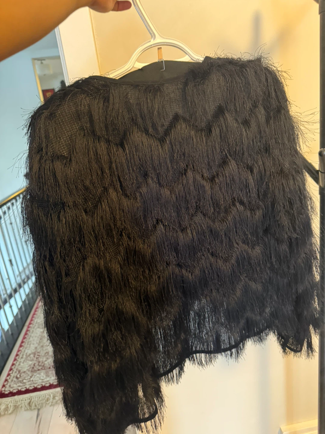 Black Fringe Skirt and blazer - photo 2