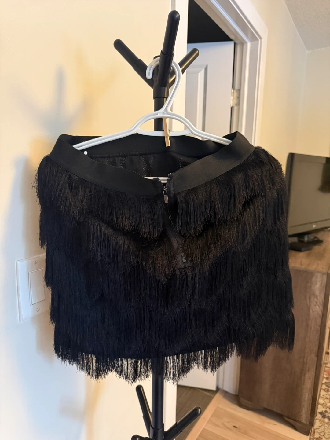 Black Fringe Skirt and blazer - photo 4