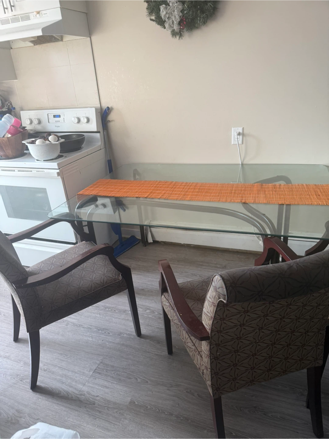 Glass Top Dining Table with 3Chairs - photo 5