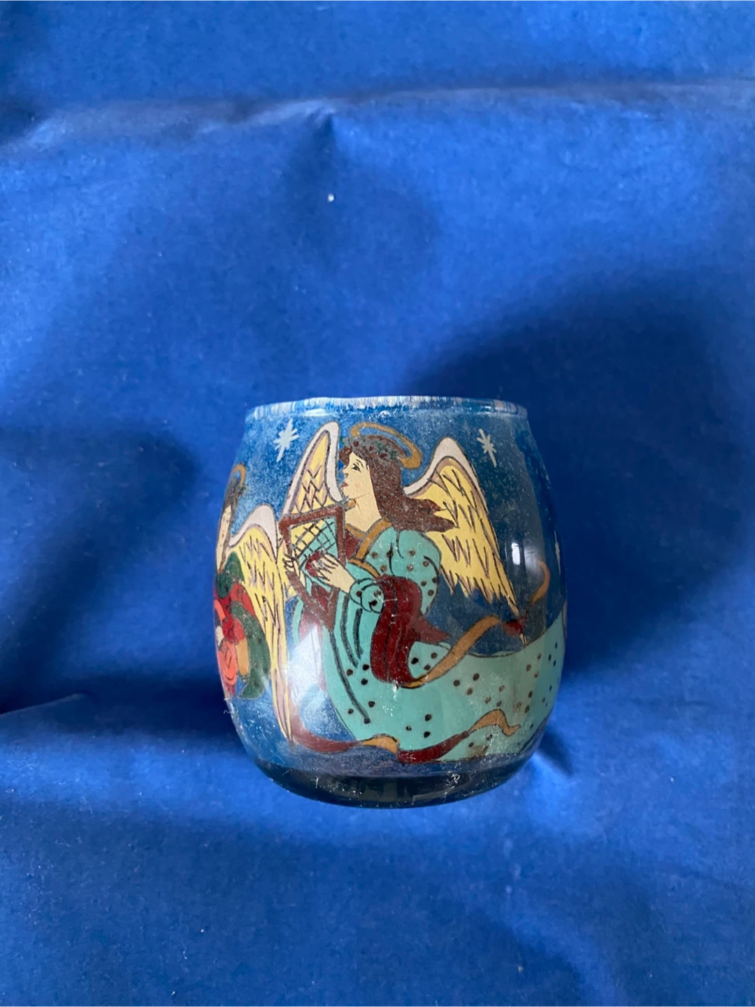 BNIB GANZ Glass Angel Tealight Holder with Box - photo 2