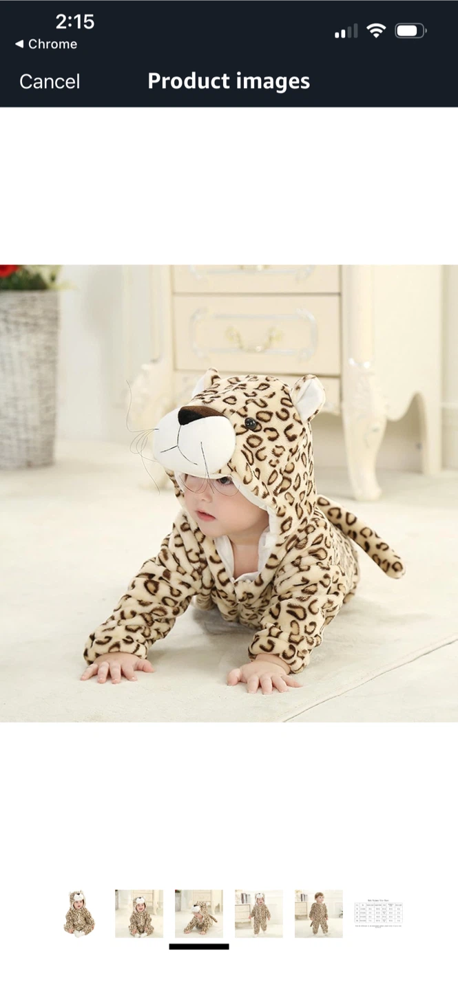 Leopard onesie