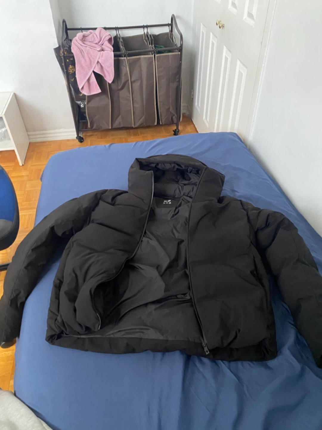 Uniqlo Black Puffer Jacket, Size S - photo 2
