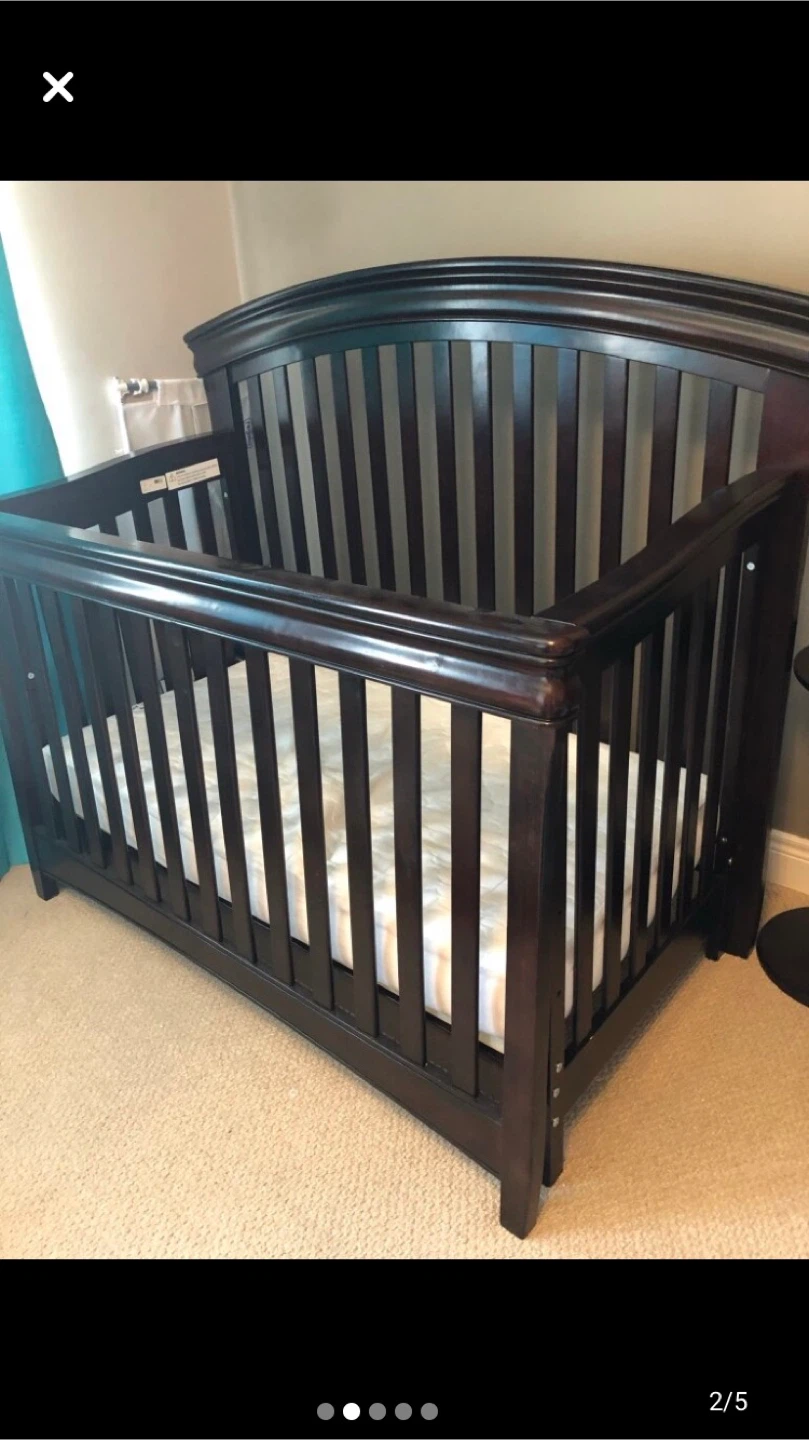 Shermag convertible crib & Sealy Baby Crib Mattress - photo 2