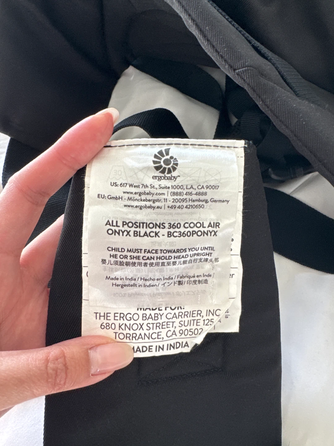 Ergobaby Carrier Omni All position 360 cool air- Black - photo 5