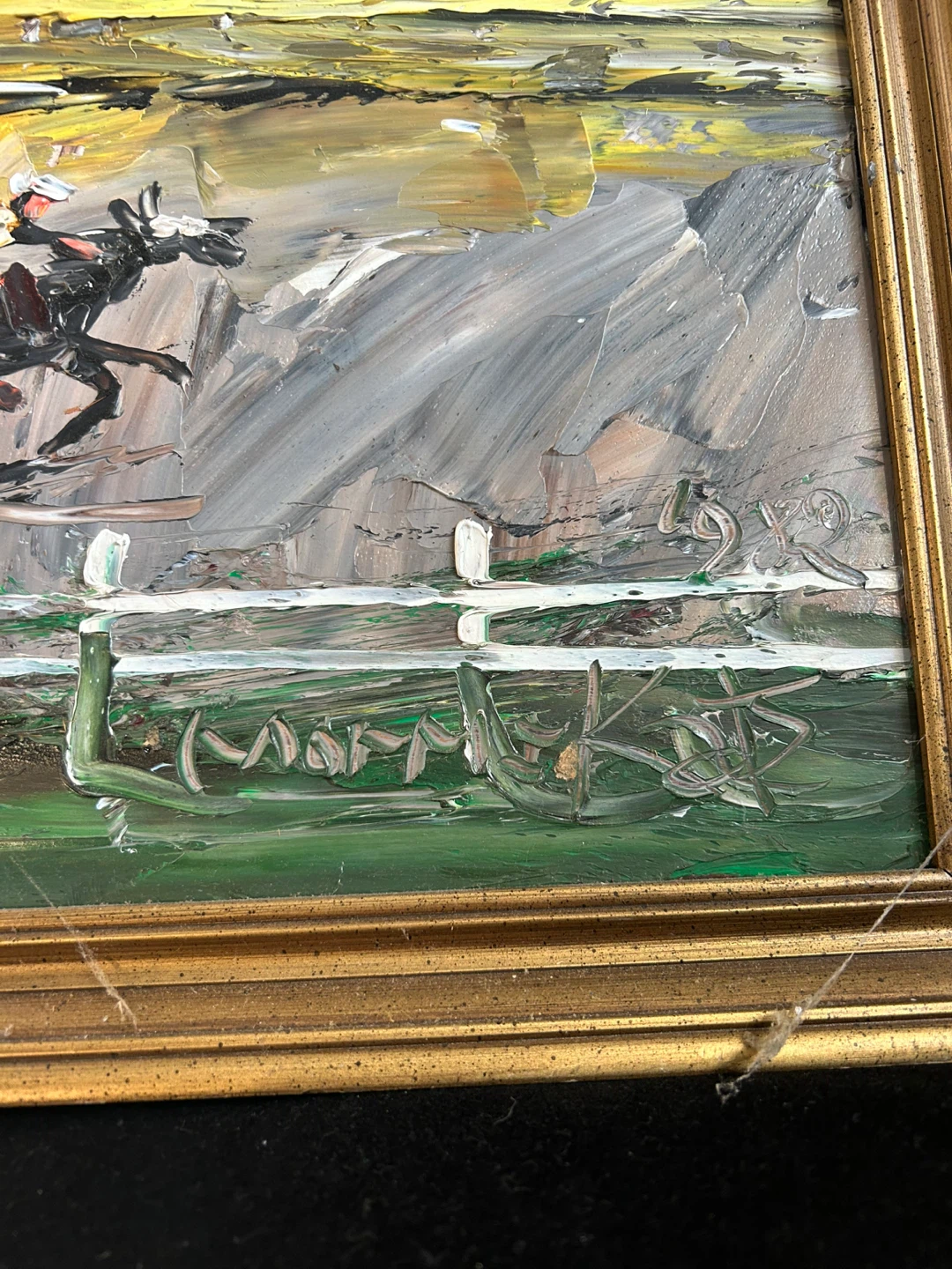 Original Morris Katz Oil Painting – Framed - photo 2