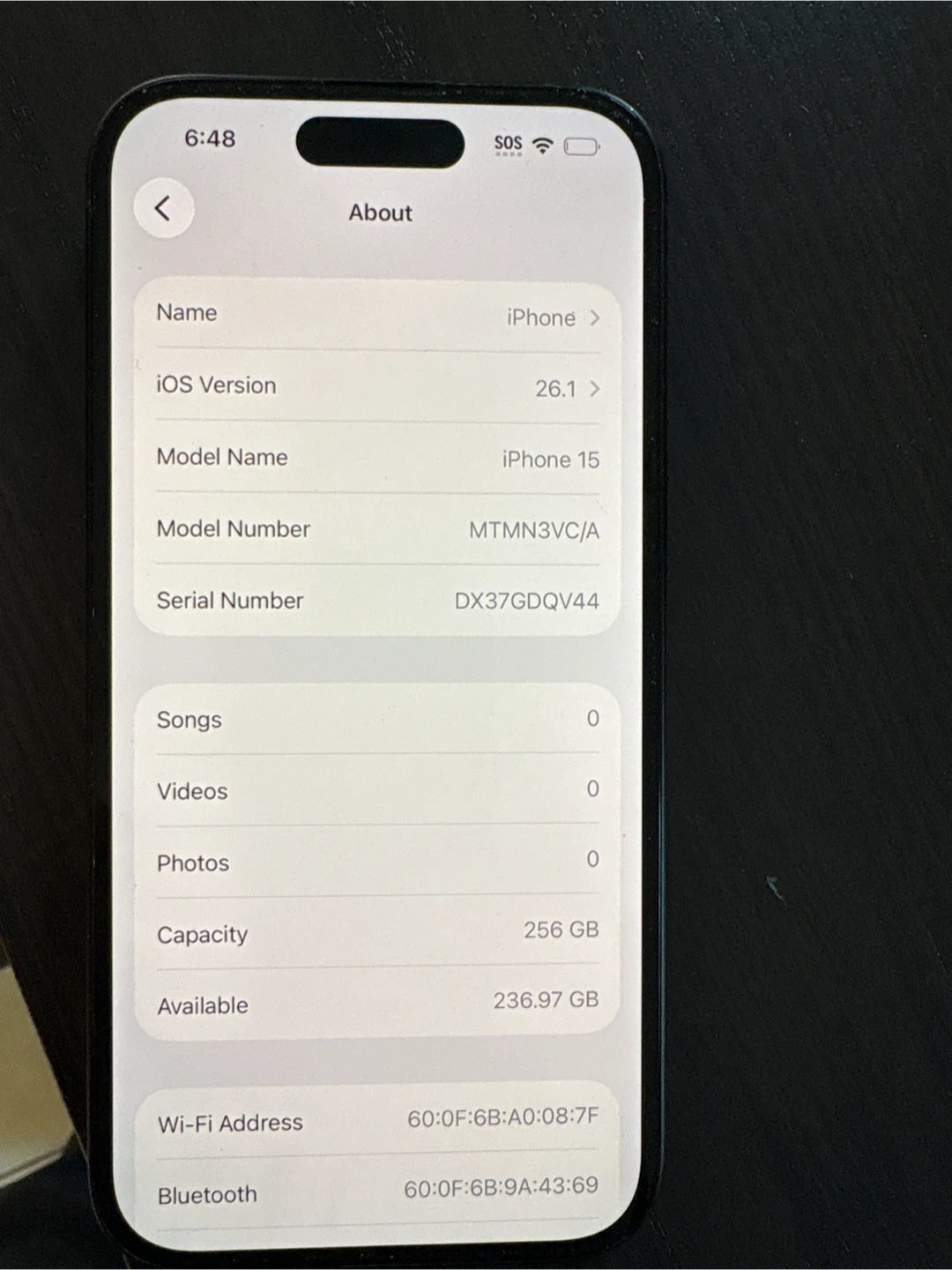 iPhone 15 - 256 GB