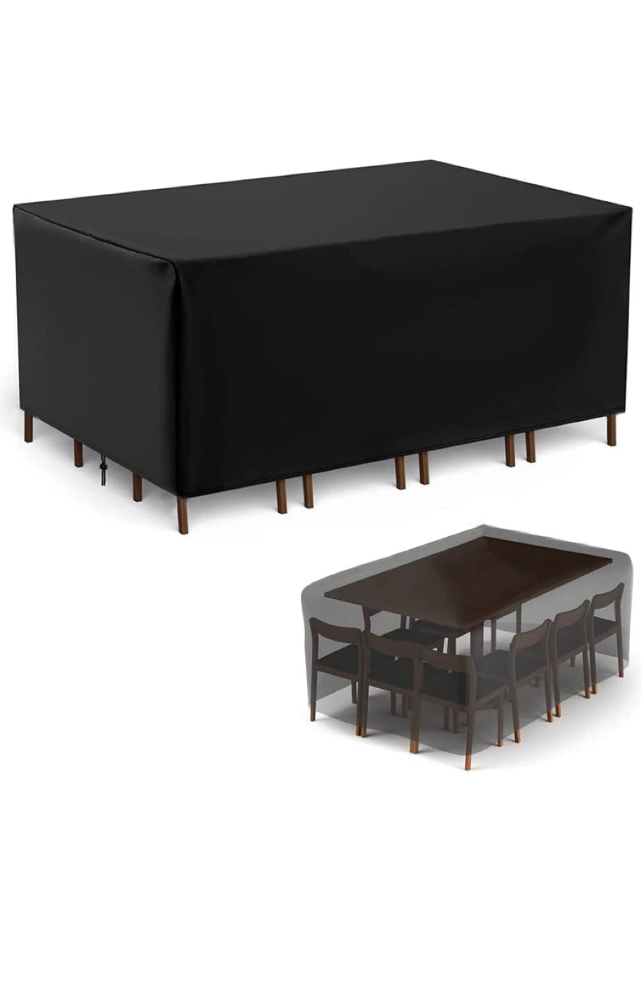 Black Outdoor Table Cover - Size C5