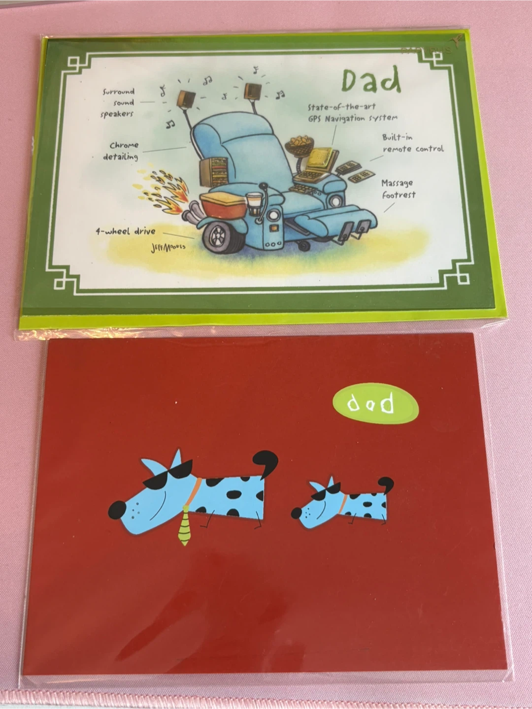 2 new happy Father’s Day papyrus greeting cards