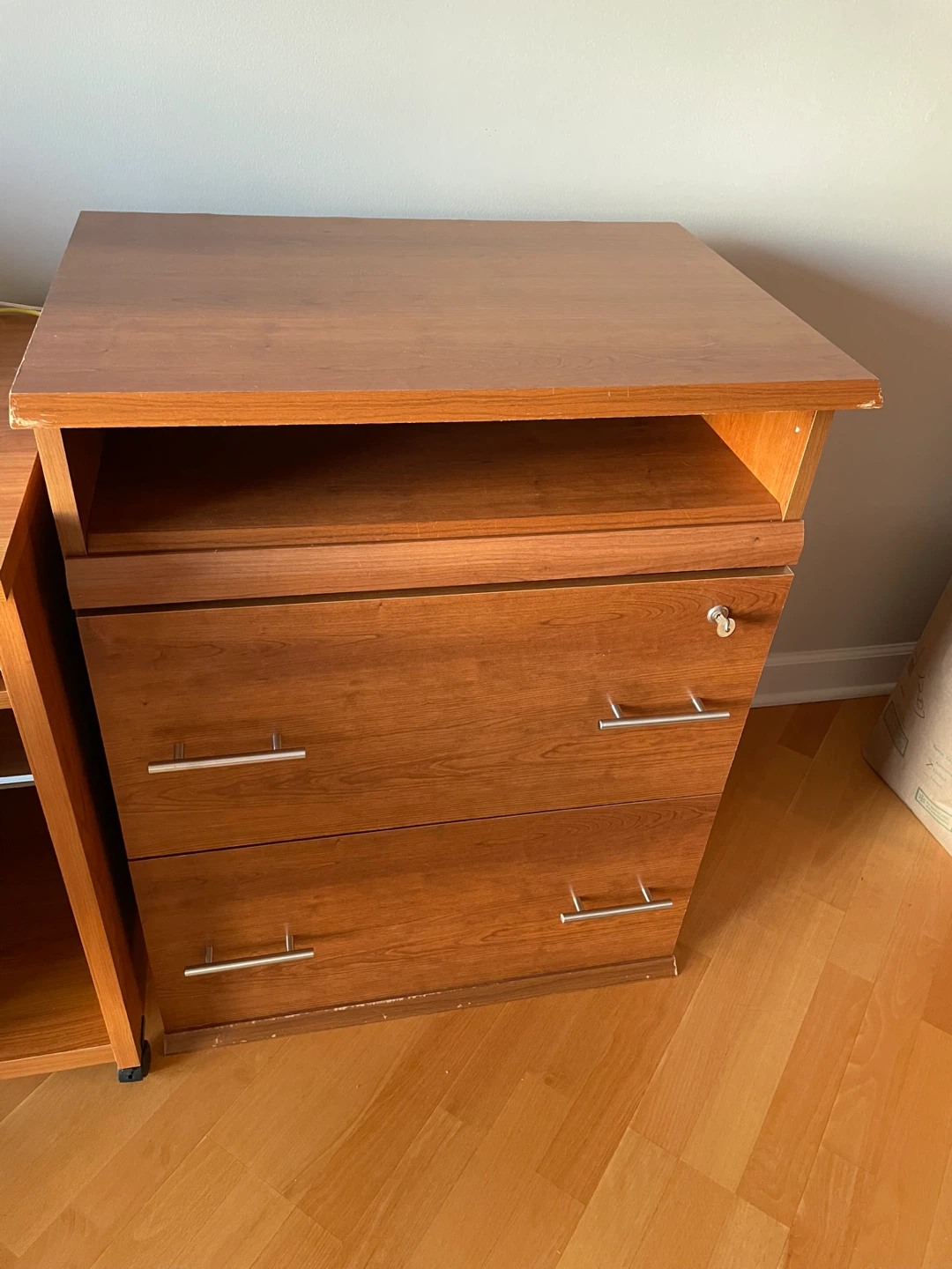 Wood Filing Cabinet with Drawers