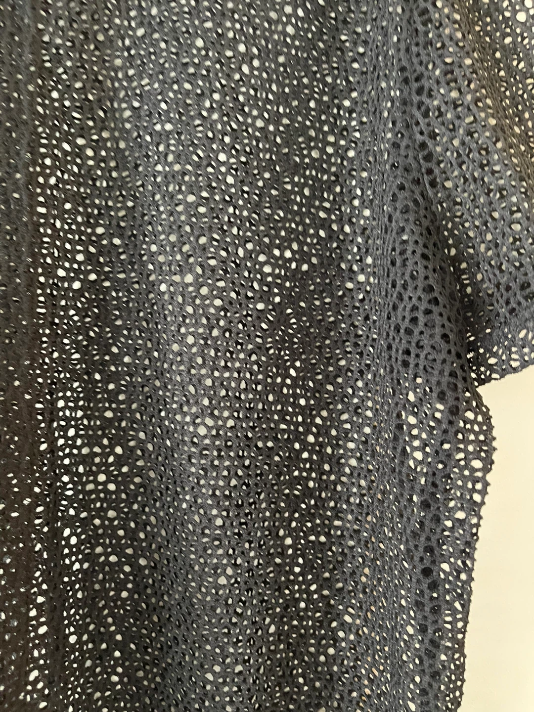 Judy Logan Black Mesh Top - Size XL - photo 4