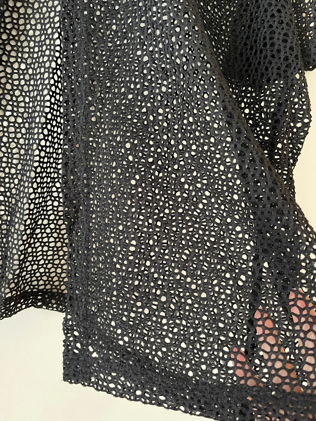 Judy Logan Black Mesh Top - Size XL - photo 2