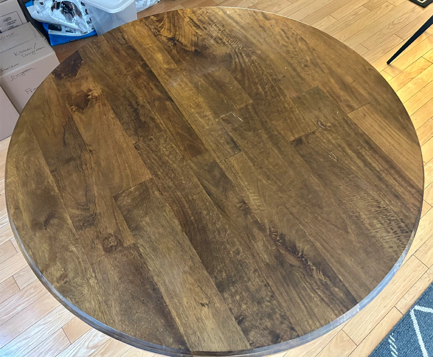 Solid Oak Pedestal Dining Table - photo 3