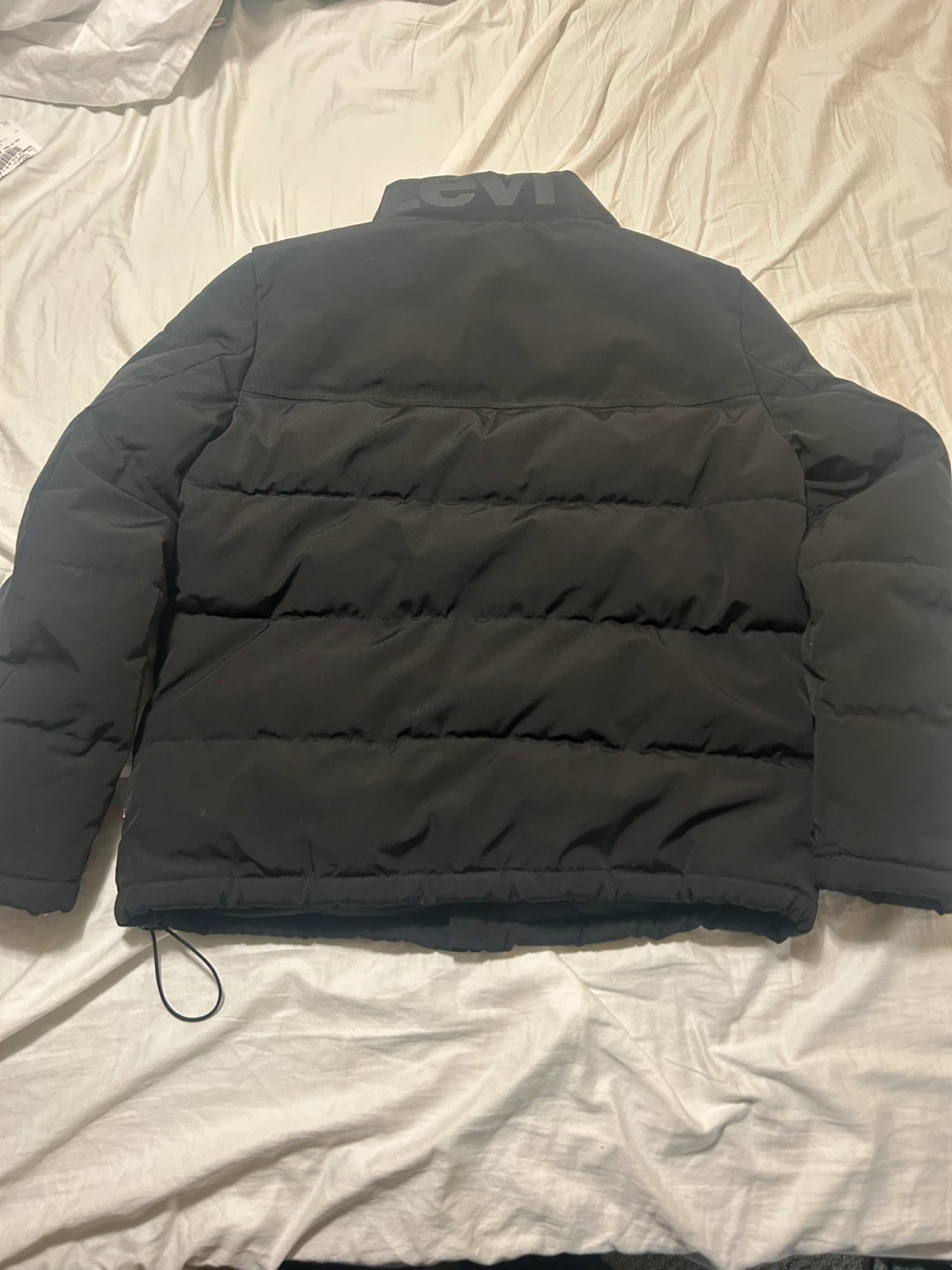 Levi's Black Puffer Jacket - Size Large - photo 2