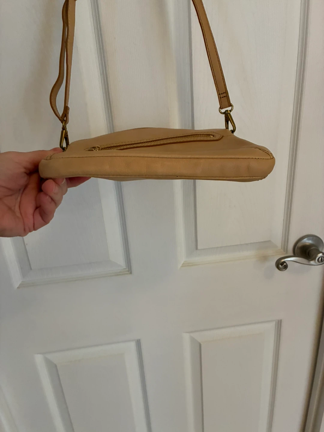 Fossil Leather Crossbody Bag —beige/tan - photo 3