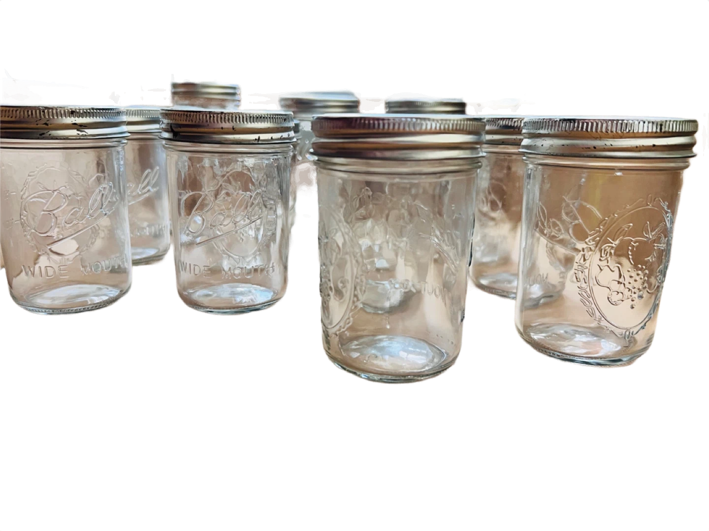 Ball Mason Jars with lids | 2 sizes