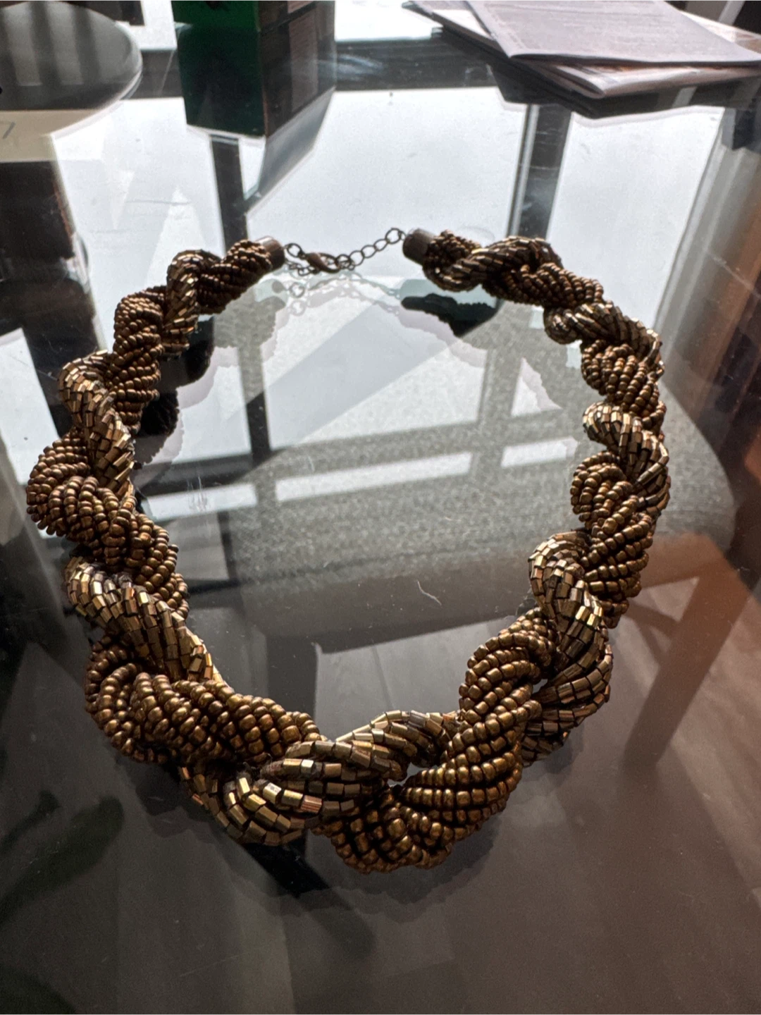 Braided Bronze Necklace