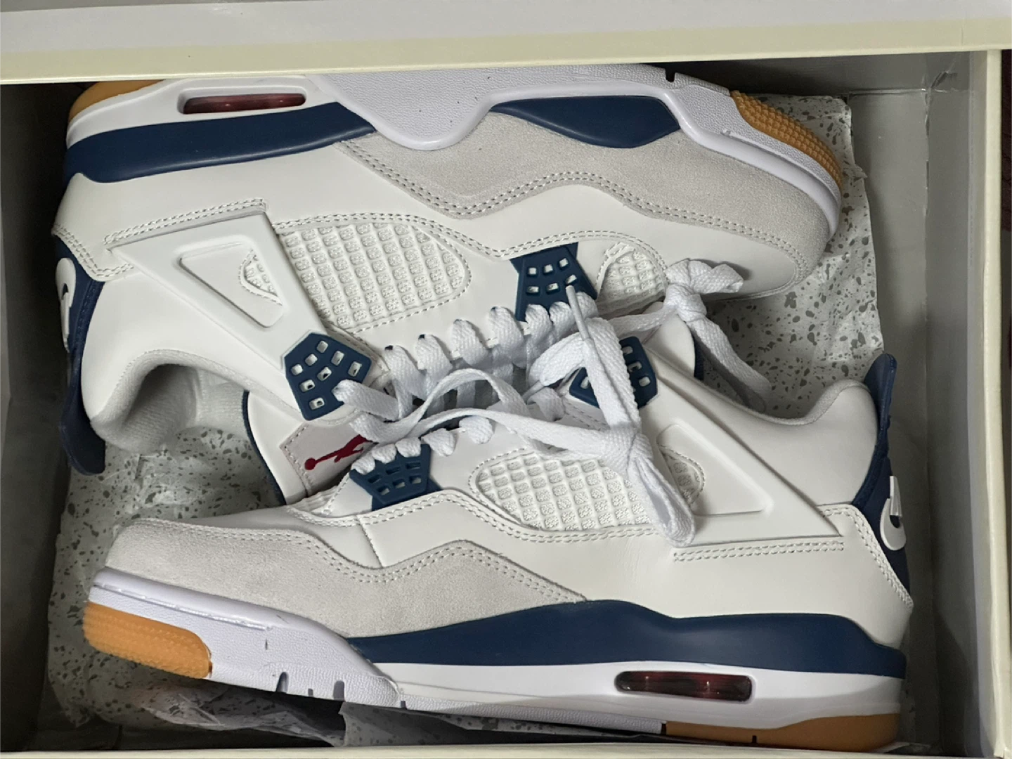 Nike Air Jordan 4 Retro White/Midnight Navy